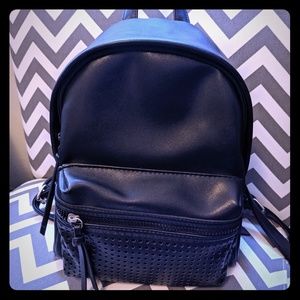 Mini Faux-Leather Backpack